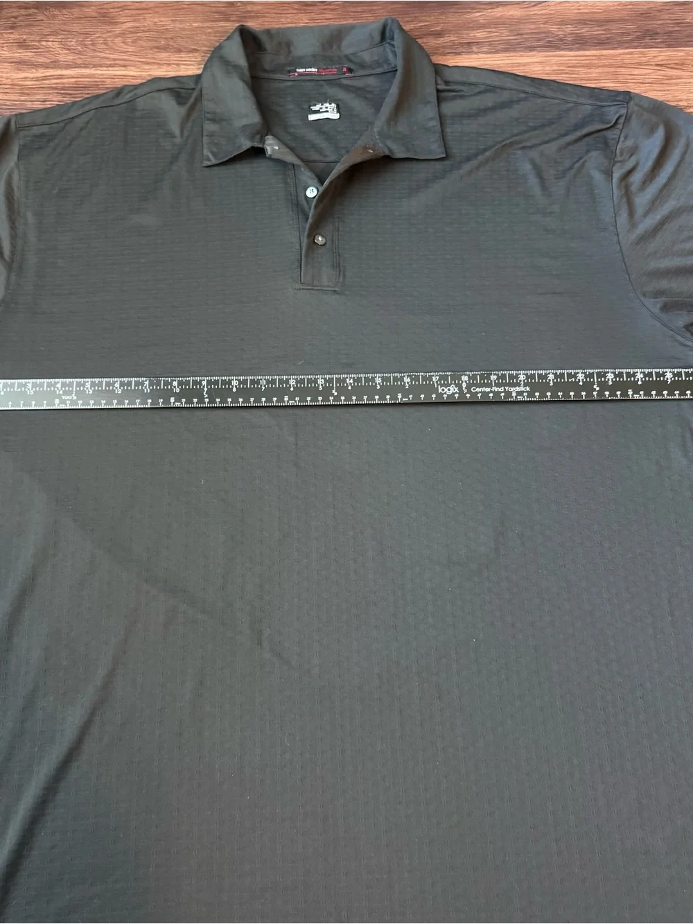 Nike Polo Shirt Mens 2XL Tiger Woods Dri-FIT Black Golf Performance Short Sleeve